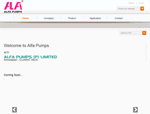 Tablet Screenshot of alfapumps.com